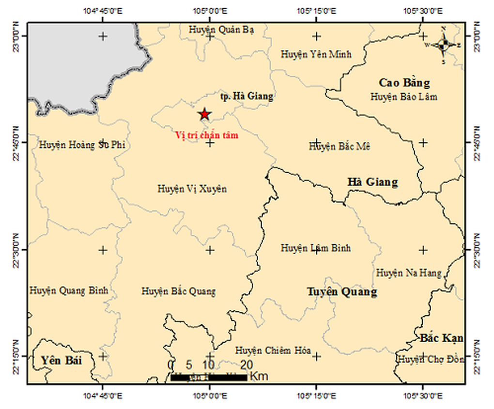 Động đất ở Hà Giang - 1 Động đất ở Hà Giang - 1