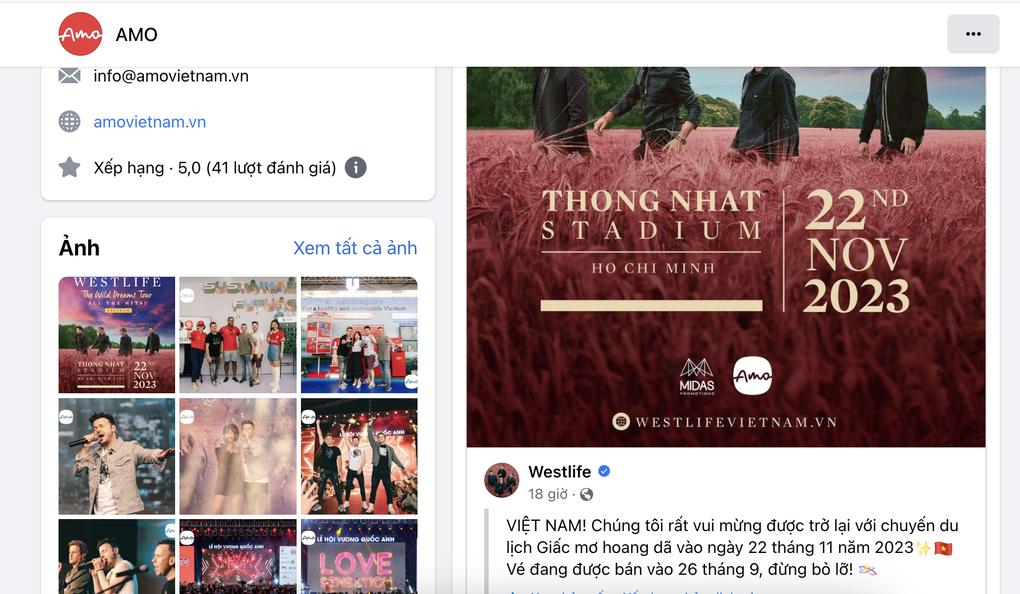 Hé lộ bất ngờ về công ty đứng sau đưa Westlife về biểu diễn tại Việt Nam - 1 Hé lộ bất ngờ về công ty đứng sau đưa Westlife về biểu diễn tại Việt Nam - 1