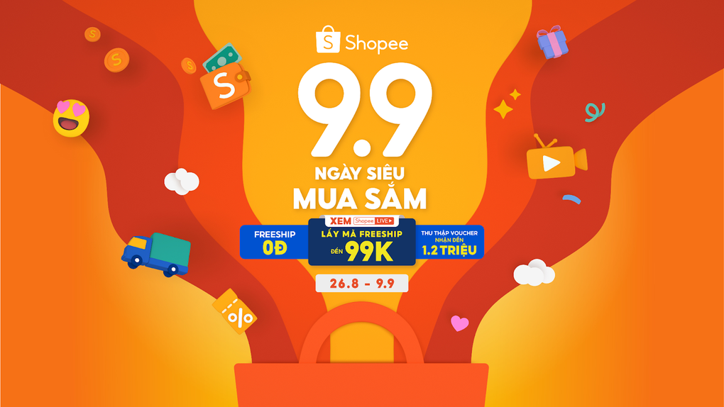 Tận hưởng nhiều ưu đãi cùng Shopee dịp 9.9 - Ngày siêu mua sắm - 1 Tận hưởng nhiều ưu đãi cùng Shopee dịp 9.9 - Ngày siêu mua sắm - 1