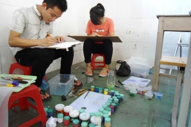 Sĩ tử khối H cùng trổ tài