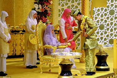 Đám cưới xa hoa của Công chúa Brunei