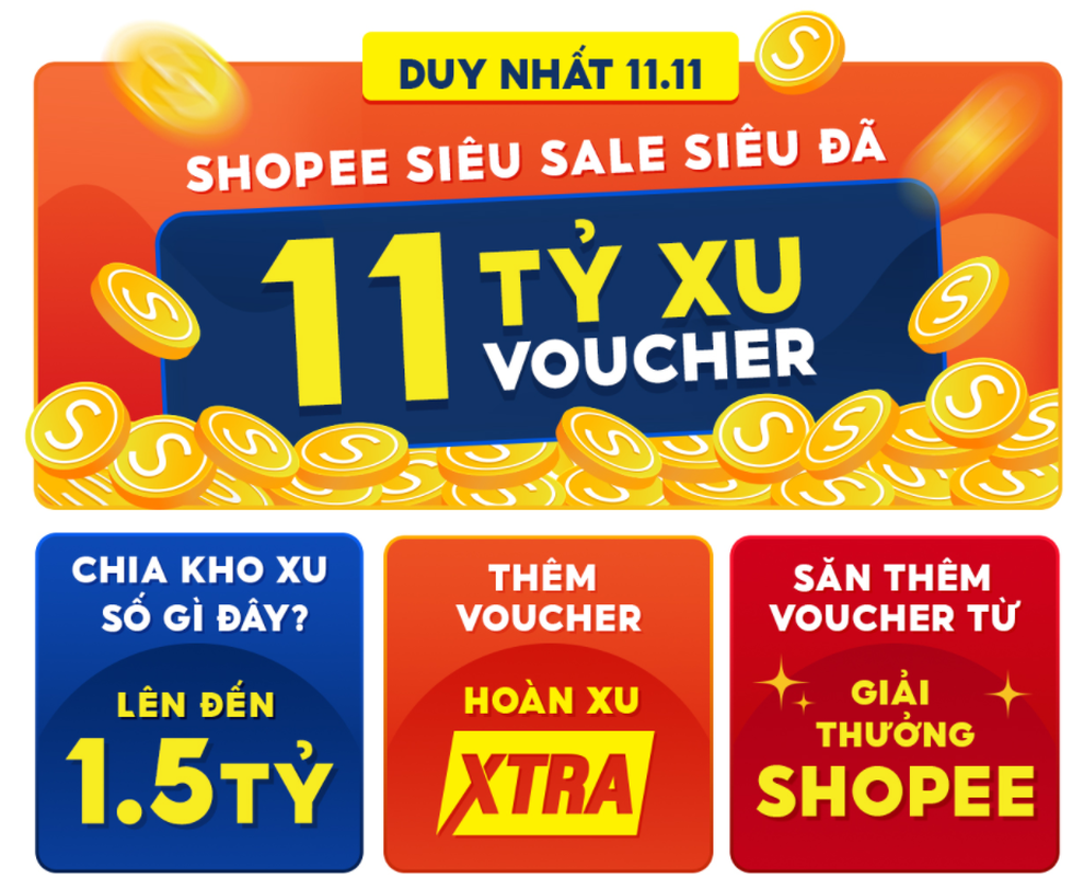11 điều không thể bỏ lỡ tại Shopee 11.11 Siêu Sale - 2 11 điều không thể bỏ lỡ tại Shopee 11.11 Siêu Sale - 2
