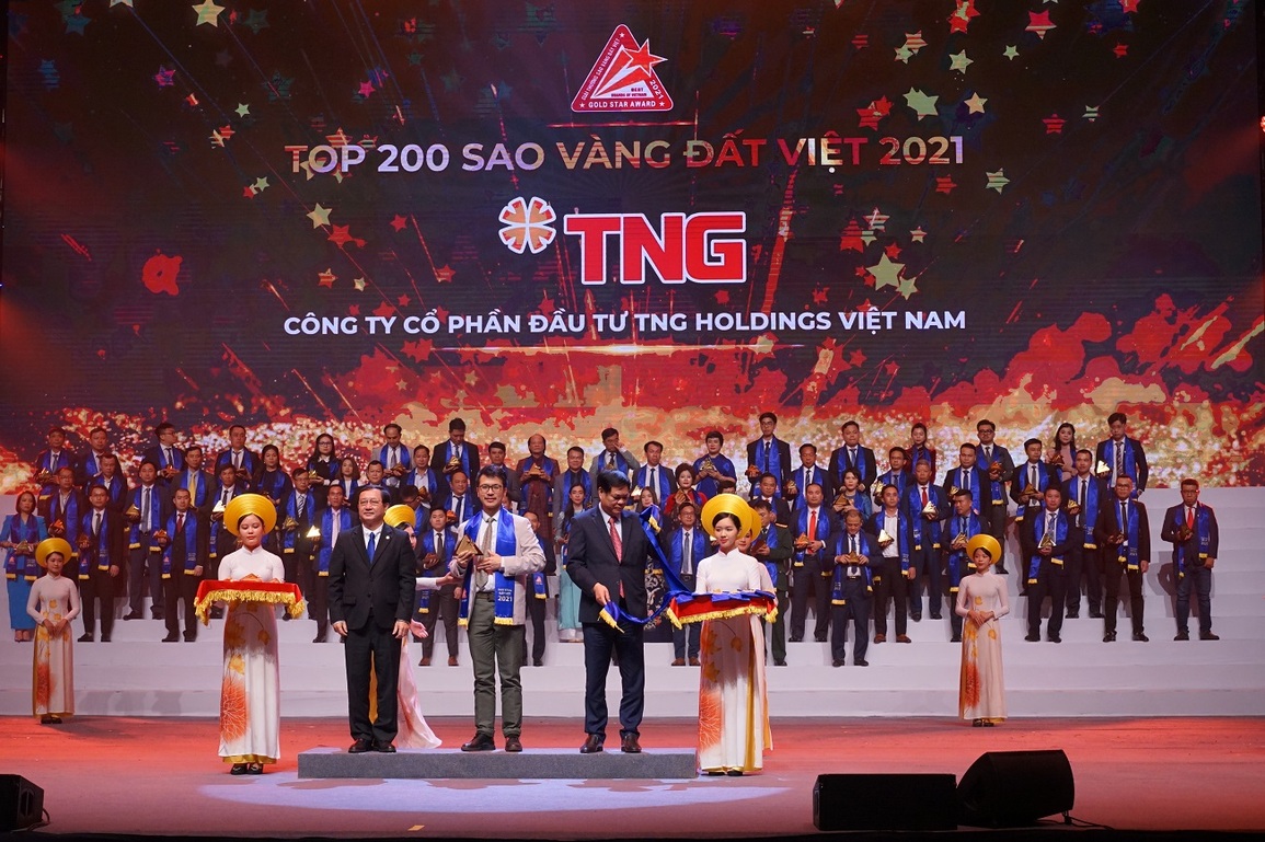 Tập đoàn TNG Holdings Vietnam đạt 3 giải thưởng tại Sao Vàng Đất Việt 2021 - 1 Tập đoàn TNG Holdings Vietnam đạt 3 giải thưởng tại Sao Vàng Đất Việt 2021 - 1