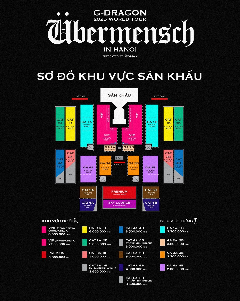 Concert G-Dragon: Vé VVIP đội giá từ 8 triệu đồng lên 70 triệu đồng/cặp - 2 Concert G-Dragon: Vé VVIP đội giá từ 8 triệu đồng lên 70 triệu đồng/cặp - 2