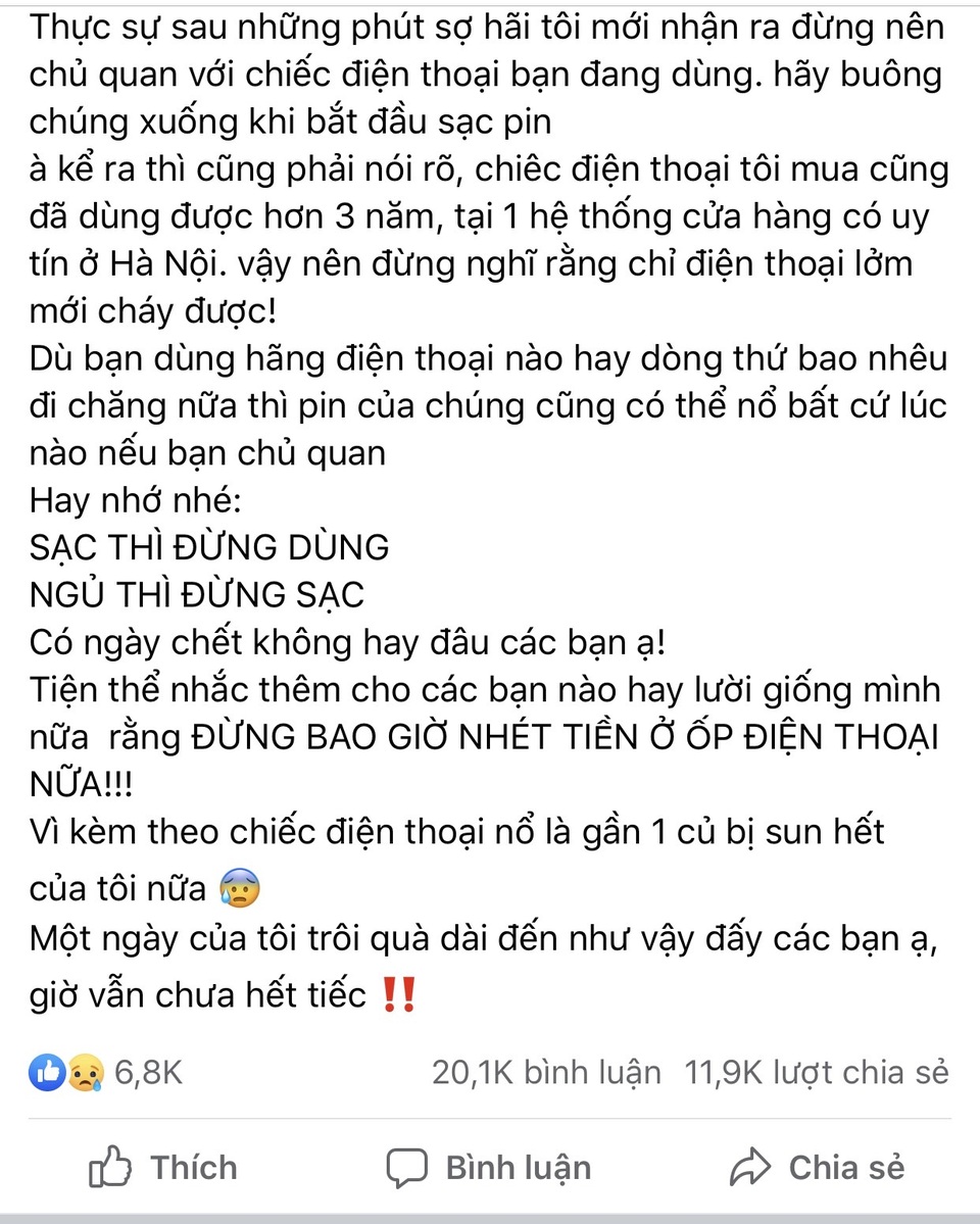 Nữ sinh suýt mất mạng vì sạc điện thoại qua đêm - 2 Nữ sinh suýt mất mạng vì sạc điện thoại qua đêm - 2