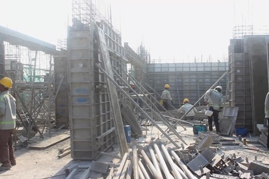 Dự án Happy One Central hoàn thành bê tông cốt thép cột dầm tầng 25