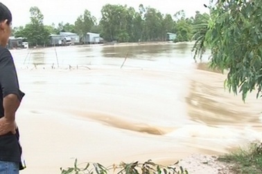 Vỡ đê bao, nước “nuốt chửng” 200ha lúa