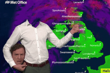 “Hoảng hồn” với bản tin thời tiết… kinh dị