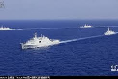 Hải quân Trung Quốc diễn tập đối kháng thực binh ở Biển Đông