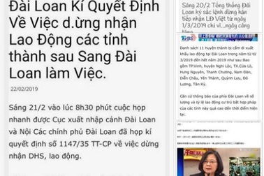 Không có việc dừng tiếp nhận lao động Việt Nam sang Đài Loan