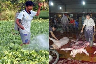 Rau, thịt "bẩn" hoành hành đáng báo động