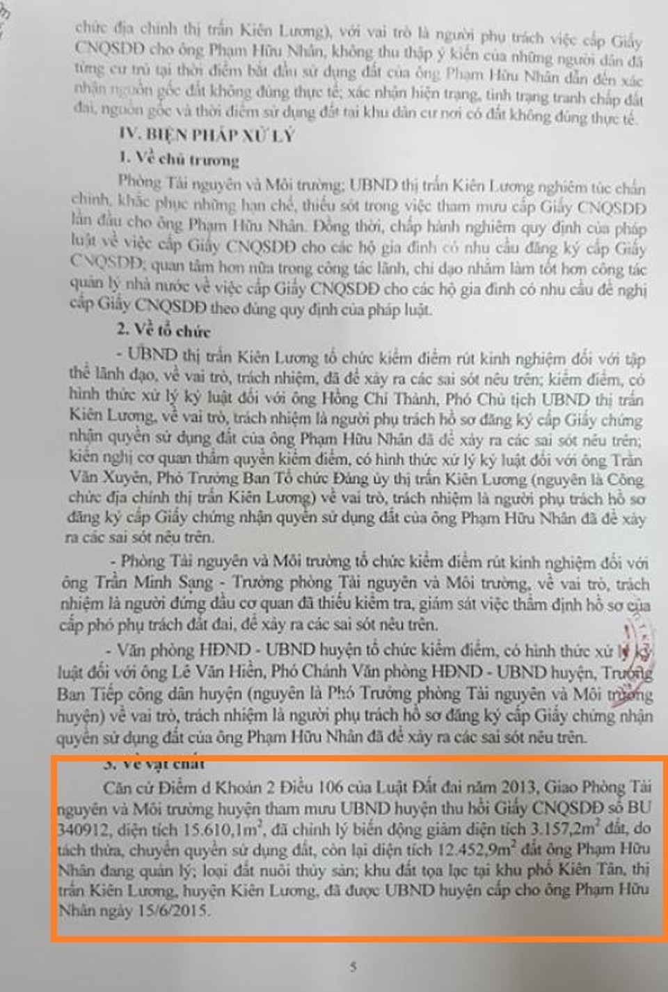 Vụ cấp 15.600m2 đất công cho nguyên xã đội trưởng: Người ký hồ sơ nói gì? - 7