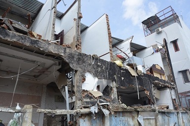 Người dân tả vụ nổ công ty phân bón như cảnh bom đạn thời chiến 