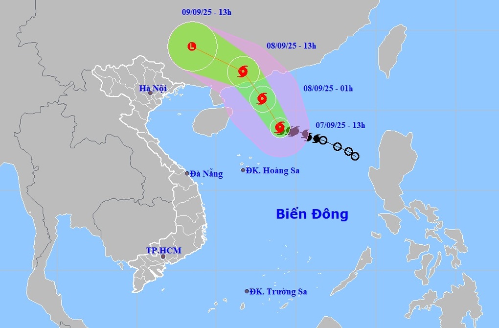 Bão Tapah đang mạnh lên, vùng ven Bắc Bộ có thể dông lốc - 1 Bão Tapah đang mạnh lên, vùng ven Bắc Bộ có thể dông lốc - 1