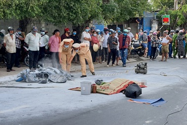 Công an truy đuổi xe bồn cán chết người đàn ông rồi bỏ chạy