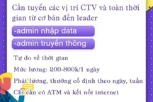 Sập bẫy "việc nhẹ, lương cao", nhiều người mất hàng trăm triệu đồng