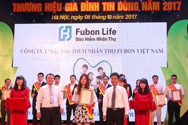 Fubon Life Việt Nam giành giải “Thương hiệu Gia đình Tin dùng” 2017