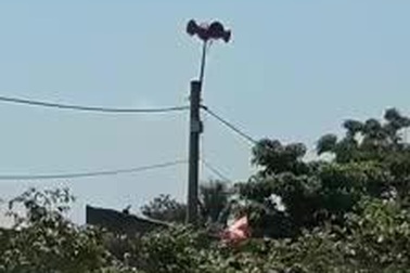 Loa phát thanh xã bị sóng lạ chèn