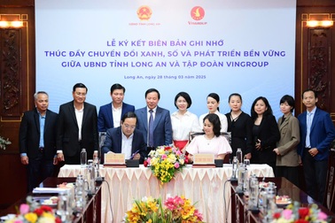 Long An và Vingroup hợp tác chuyển đổi xanh, chuyển đổi số, phát triển bền vững