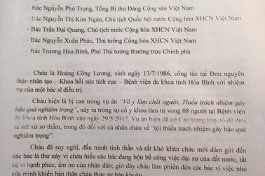 Bác sĩ Hoàng Công Lương gửi tâm thư chắt lọc từ nước mắt tới Tổng bí thư