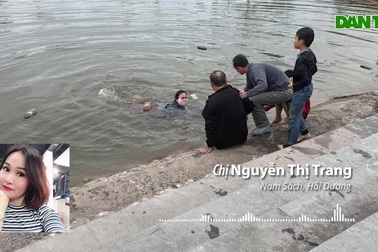 Người phụ nữ ở Hải Dương nhảy xuống hồ nước, cứu 3 cháu bé