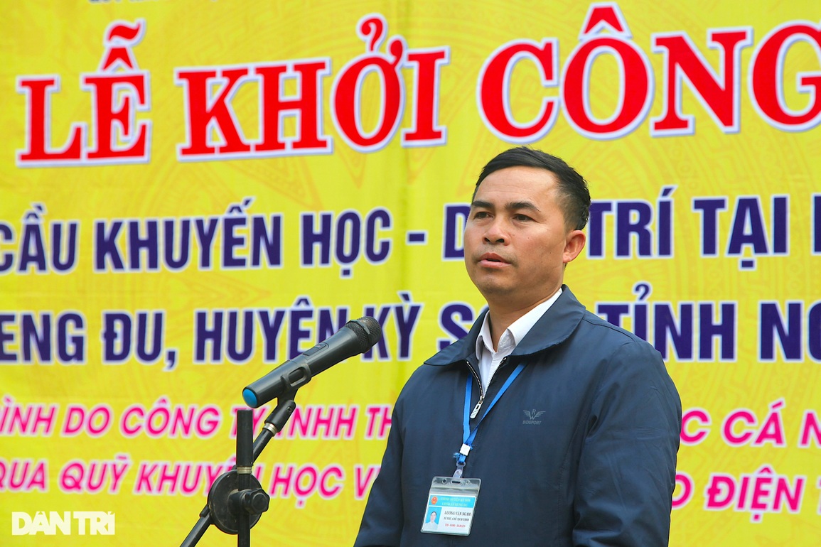 Khởi công xây dựng cầu Khuyến học và Dân trí nơi biên giới Việt - Lào - 2 Khởi công xây dựng cầu Khuyến học và Dân trí nơi biên giới Việt - Lào - 2
