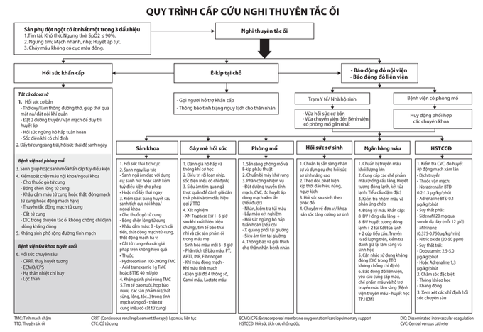 Quy trình cấp cứu nghi thuyên tắc ối trong Sản khoa - Ảnh 1. Quy trình cấp cứu nghi thuyên tắc ối trong Sản khoa - Ảnh 1.