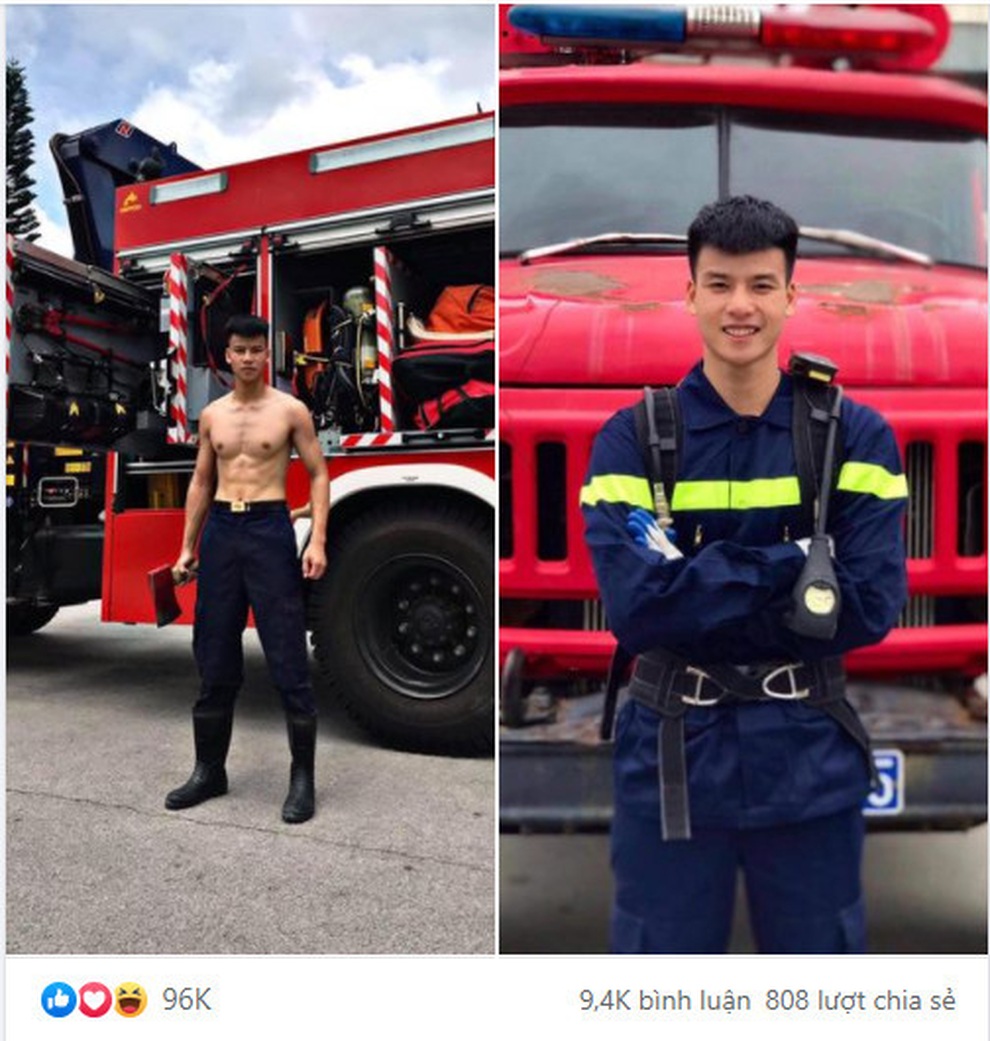 Cực phẩm lính cứu hỏa Lạng Sơn body 6 múi, thần thái như diễn viên - 1 Cực phẩm lính cứu hỏa Lạng Sơn body 6 múi, thần thái như diễn viên - 1
