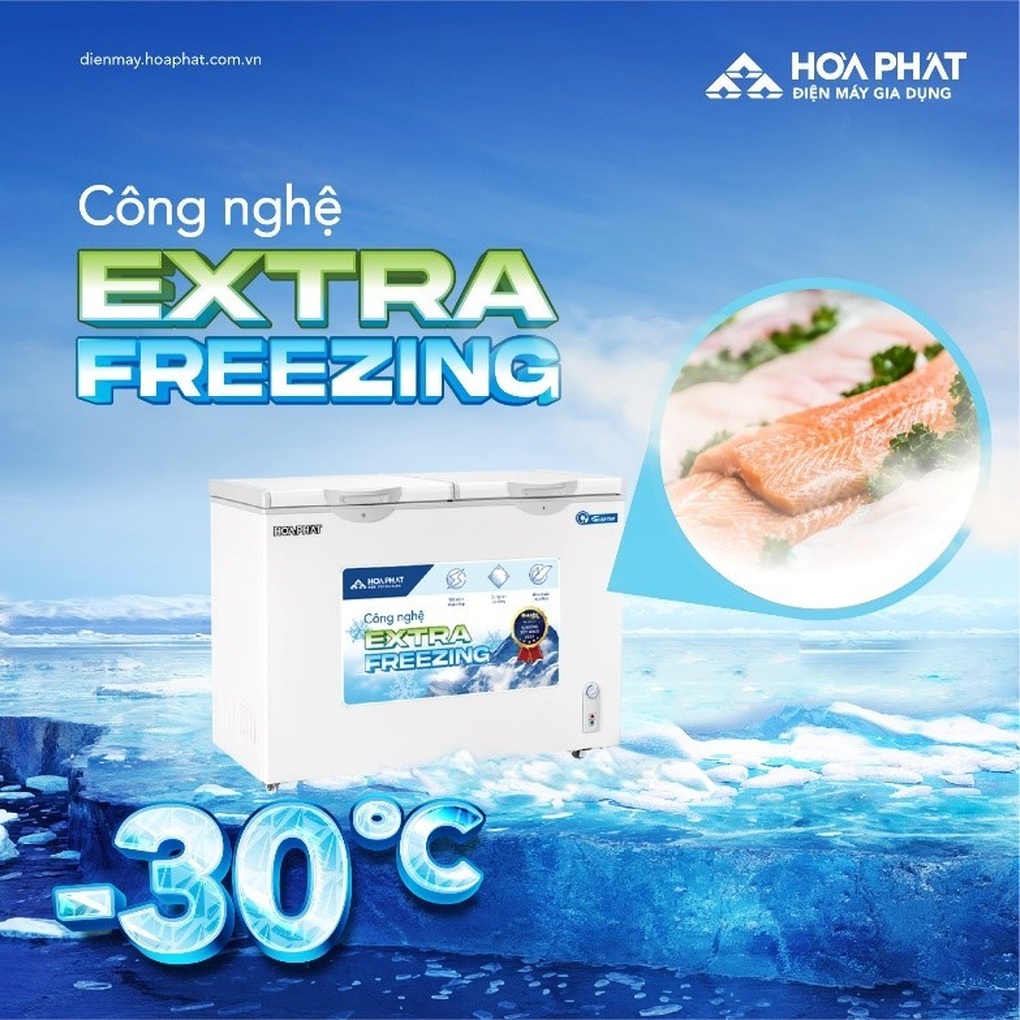 Hòa Phát trình làng dòng tủ đông dung tích lớn, tiết kiệm điện đến 50% - 3 Hòa Phát trình làng dòng tủ đông dung tích lớn, tiết kiệm điện đến 50% - 3
