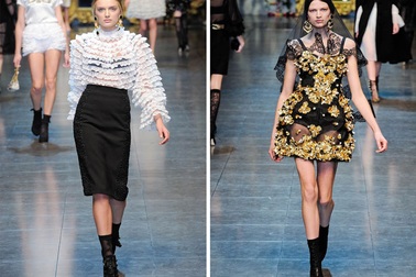 Quyến rũ BST đông 2012 Dolce & Gabbana 