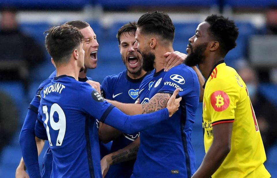 Đè bẹp Watford, Chelsea giành lại vị trí thứ 4 từ Man Utd - 1 Đè bẹp Watford, Chelsea giành lại vị trí thứ 4 từ Man Utd - 1
