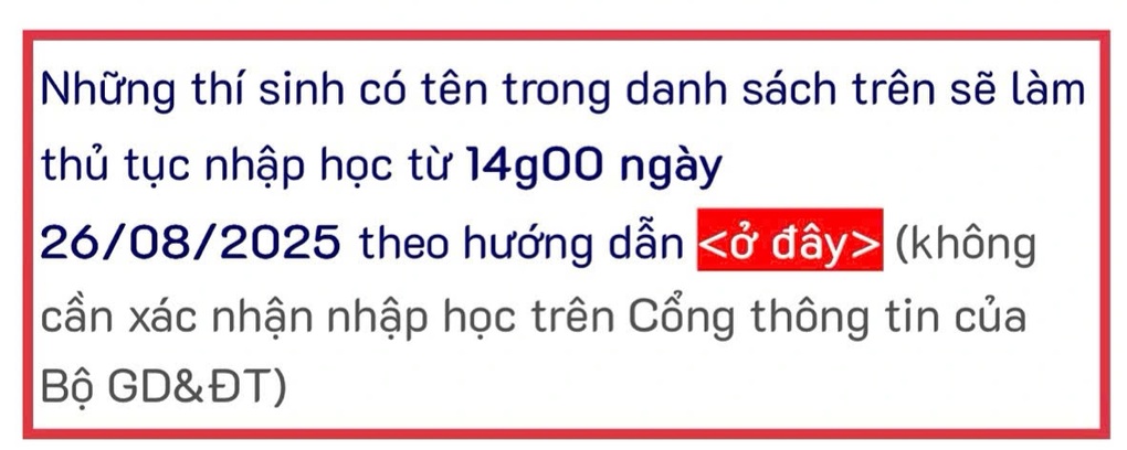 학교 측 Thí sinh lo khi trường thông báo “không cần xác nhận nhập học qua Bộ” - 1