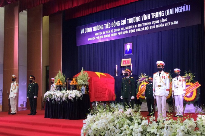 Lễ truy điệu và an táng nguyên Phó Thủ tướng Trương Vĩnh Trọng - Ảnh 1.