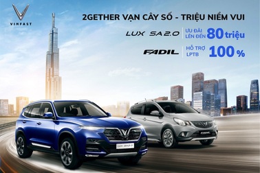 VinFast ưu đãi cả trăm triệu cho khách mua xe