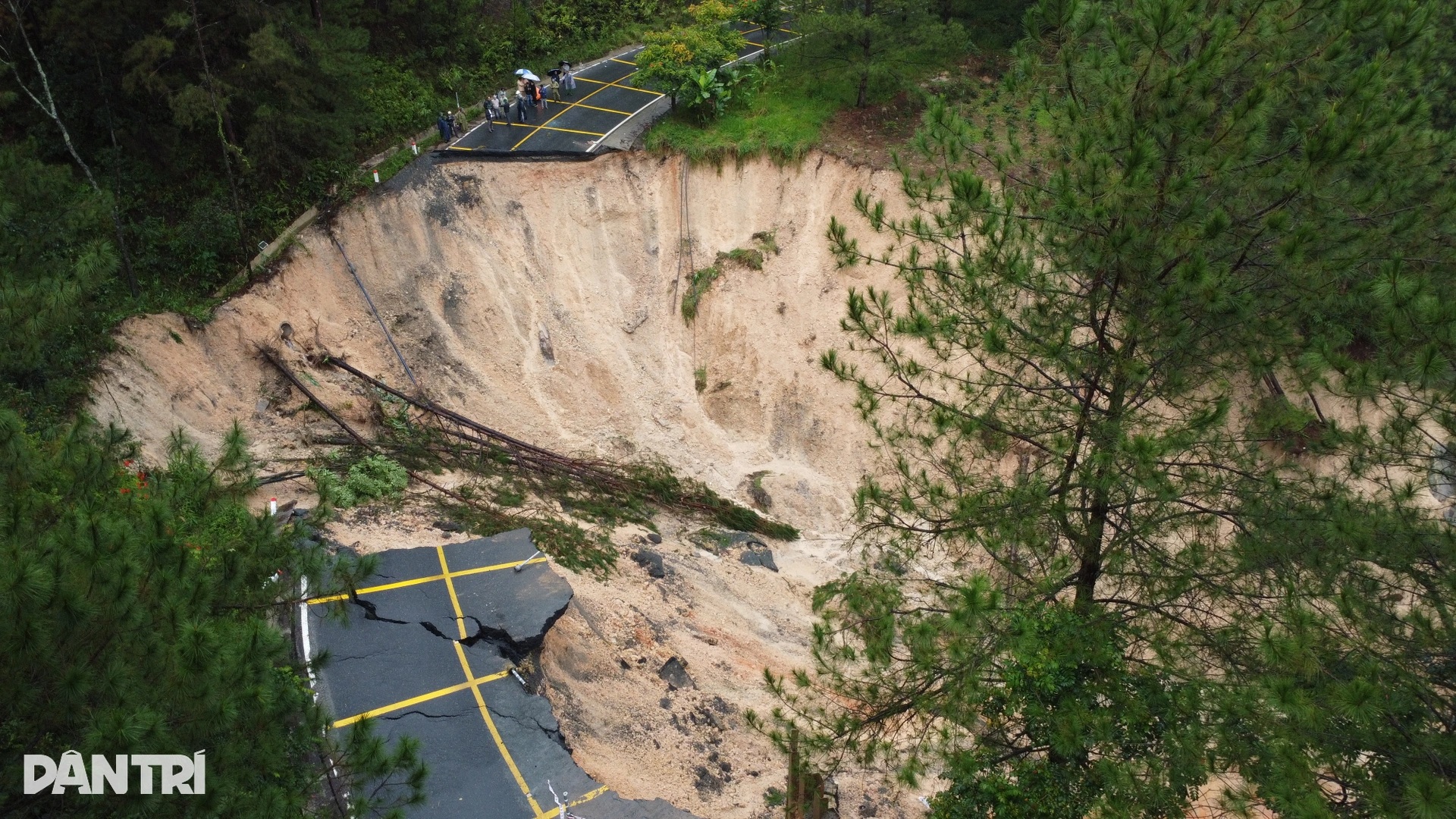 Đèo Mimosa bị “xé đôi”, giao thông cửa ngõ Đà Lạt tê liệt - 2 Đèo Mimosa bị “xé đôi”, giao thông cửa ngõ Đà Lạt tê liệt - 2