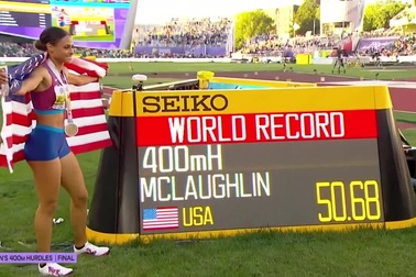 McLaughlin phá kỷ lục thế giới ở nội dung 400m rào nữ