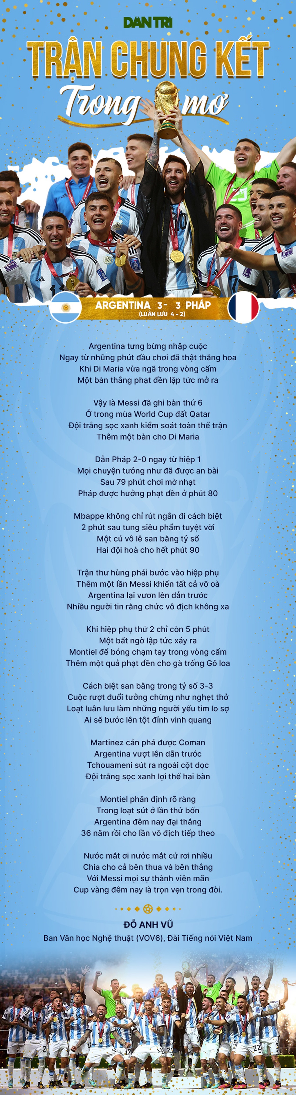 Thơ World Cup: Trận chung kết trong mơ - 1