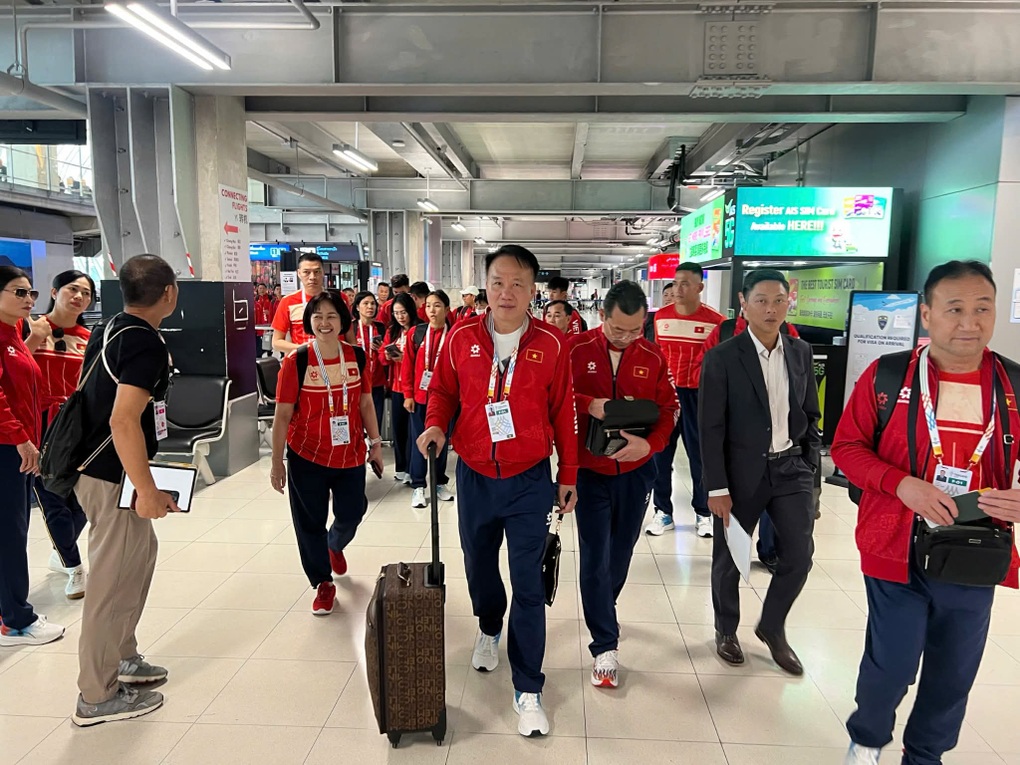 Đoàn Thể thao Việt Nam đến Thái Lan, sẵn sàng mục tiêu giành 110 HCV - 1 Đoàn Thể thao Việt Nam đến Thái Lan, sẵn sàng mục tiêu giành 110 HCV - 1