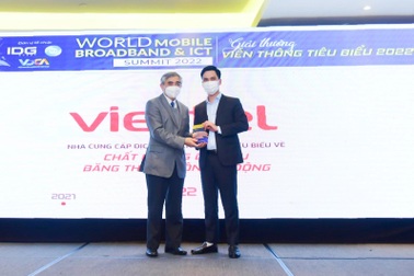 Viettel đạt giải tiêu biểu về chất lượng dịch vụ băng thông rộng di động