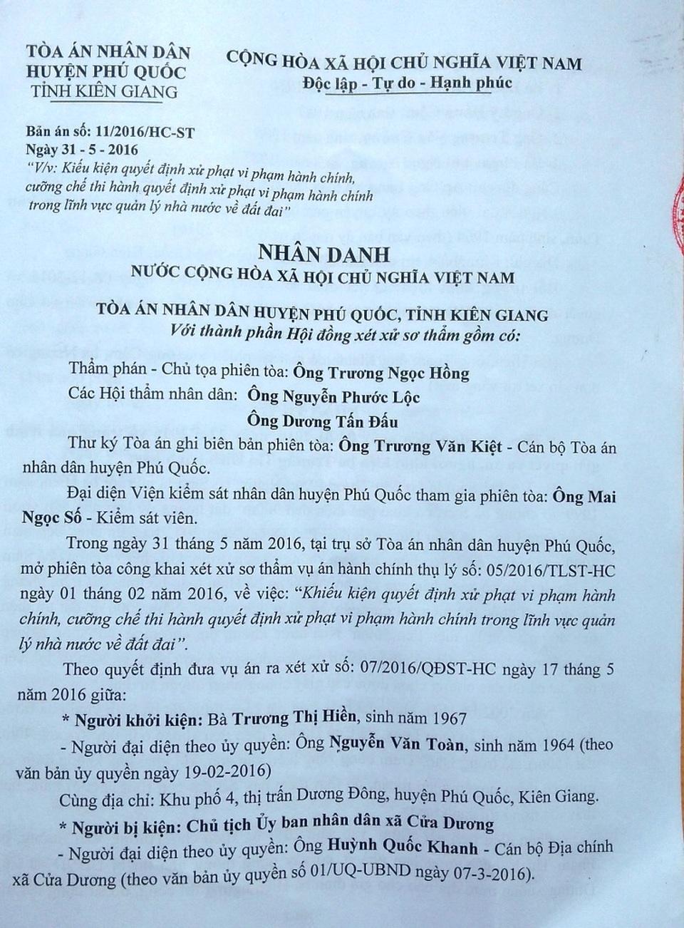 Kiên Giang: Không có cơ sở để buộc người dân đập nhà, trả đất! - 2 Kiên Giang: Không có cơ sở để buộc người dân đập nhà, trả đất! - 2