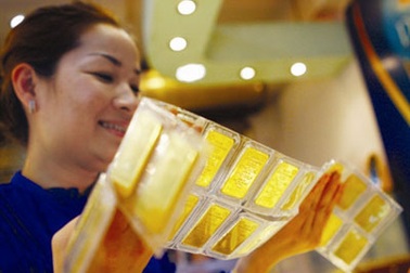 Vàng giảm nhẹ, chênh lệch xấp xỉ 6 triệu đồng/lượng