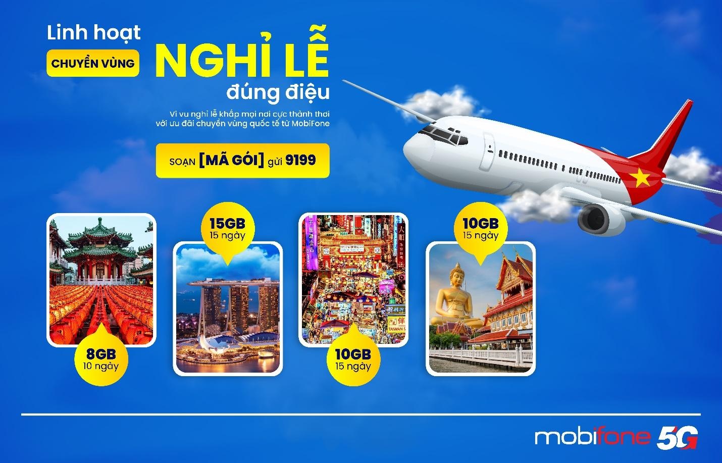 Các gói cước chuyển vùng quốc tế MobiFone hút khách mùa lễ 2/9 - 1