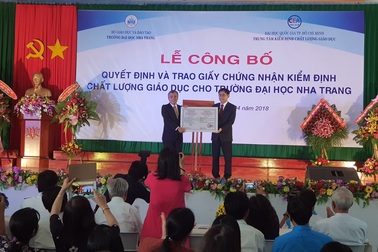 Đại học Nha Trang lần thứ hai đạt chuẩn kiểm định chất lượng giáo dục
