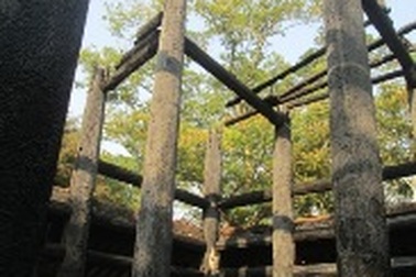 Hình ảnh đền thờ Lê Lai tan hoang sau đám cháy