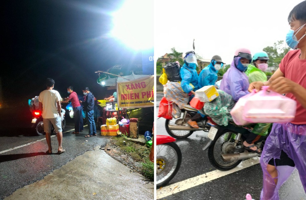 Quảng Trị: Thanh niên làng Tân Phương Lang trắng đêm tiếp sức bà con về quê tránh dịch - 2 Quảng Trị: Thanh niên làng Tân Phương Lang trắng đêm tiếp sức bà con về quê tránh dịch - 2