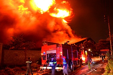 Cháy lớn tại bãi xử lý chất thải rắn