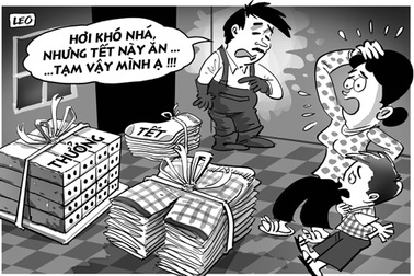 Bi hài thưởng Tết là 70 chiếc quần đùi