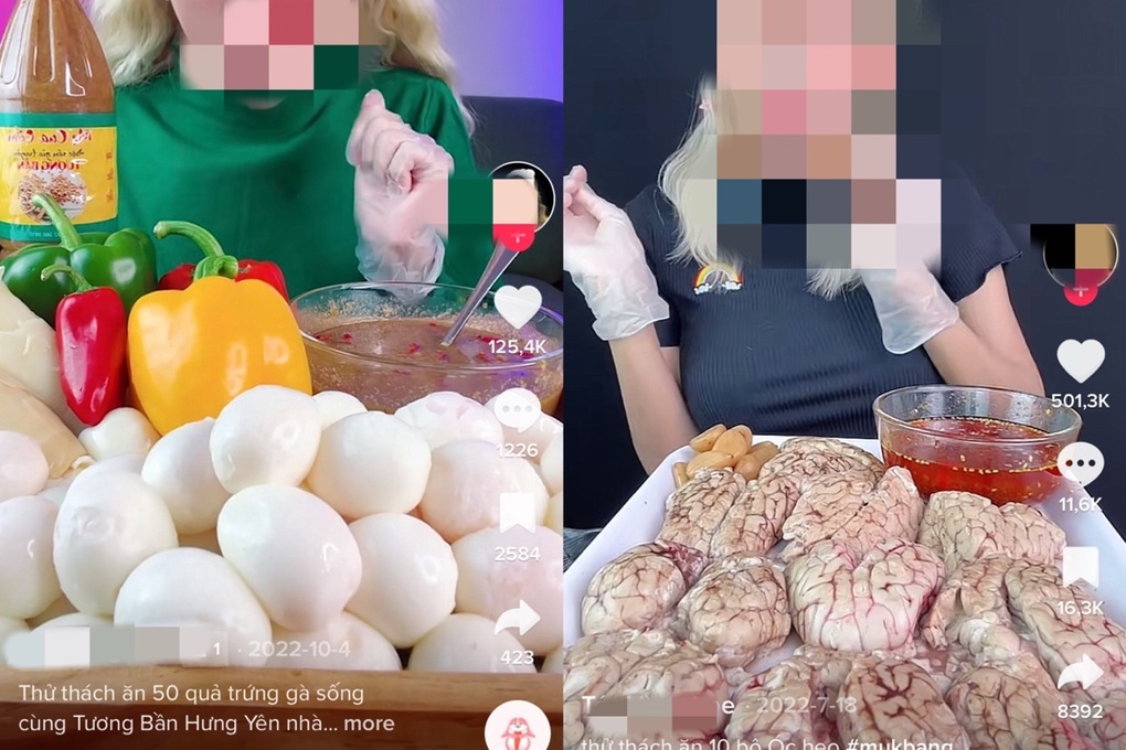 Hoảng hồn với những clip ăn uống trực tuyến kinh dị trên TikTok - 2 Hoảng hồn với những clip ăn uống trực tuyến kinh dị trên TikTok - 2