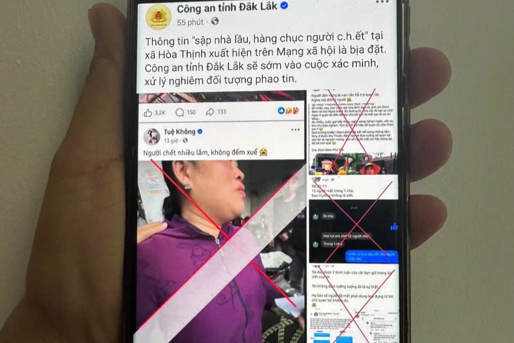 Công an sẽ vào cuộc vụ phao tin hàng trăm người chết do lũ tại Đắk Lắk - 1