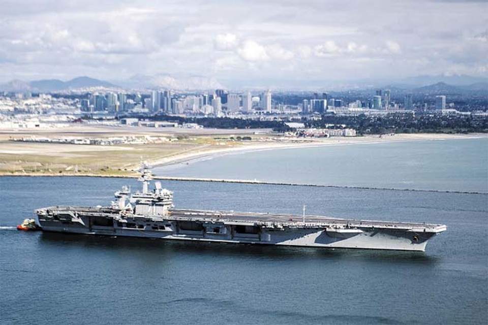 Hai tàu sân bay Mỹ áp sát bán đảo Triều Tiên - 1 Hai tàu sân bay Mỹ áp sát bán đảo Triều Tiên - 1